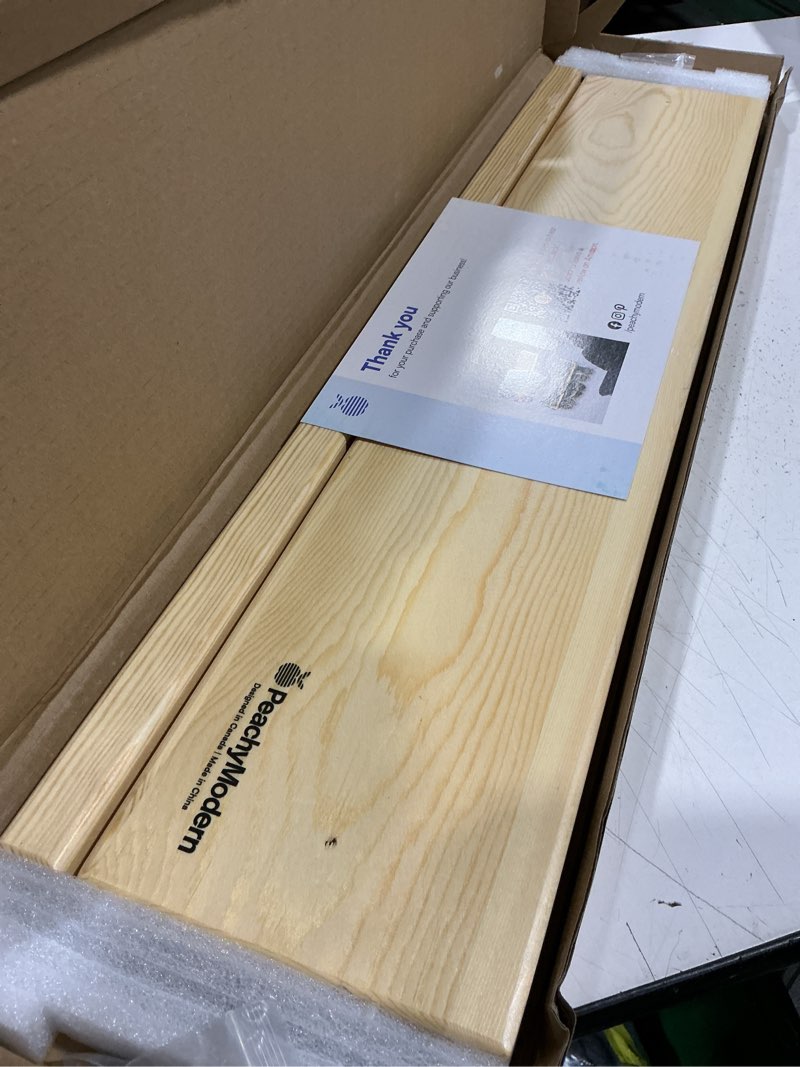 Condition photo showing Good Condition for wall mounted shoe rack - a wooden, modern, slim, and small shoe storage solution for shoes and boots in narrow spaces, entryways, or hallways. (30-in-wide) 30-in-wide (single)