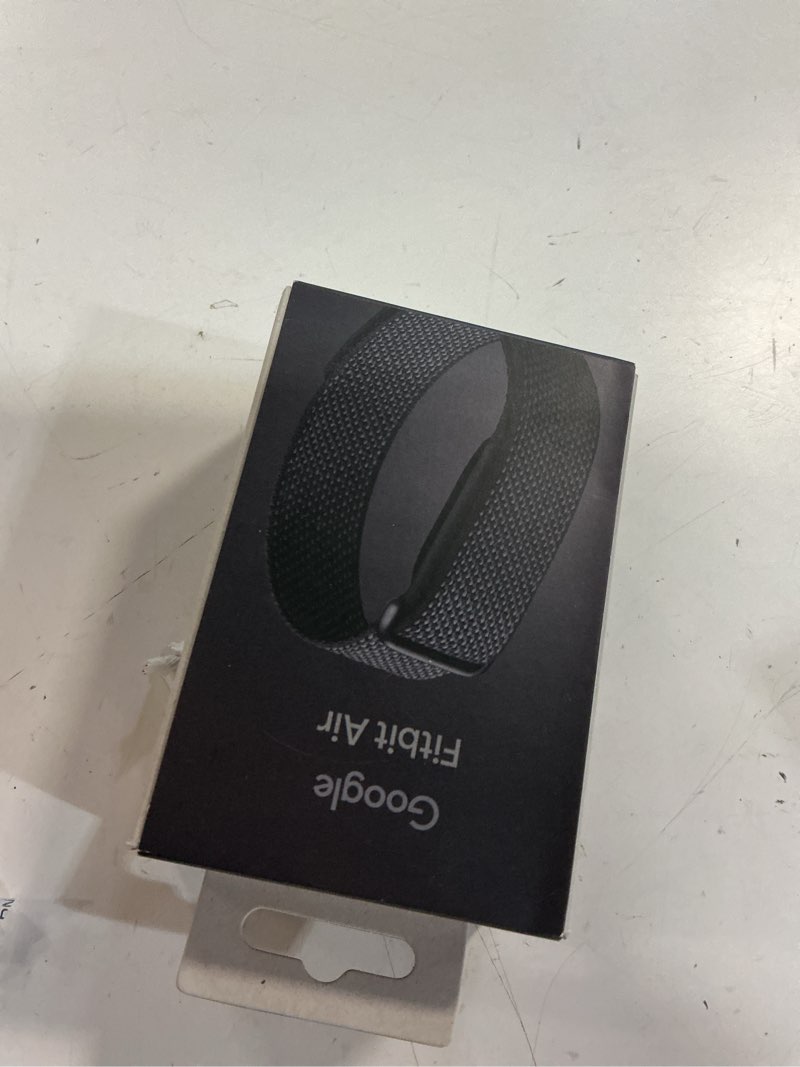 Condition photo showing New/Like New for google fitbit air - screenless activity tracker with fitness, heart rate, and sleep tracking - personalized ai-powered coaching - up to 7 days’ battery life - works with ios and android - obsidian fitbit air obsidian one size tracker (130-210 mm)