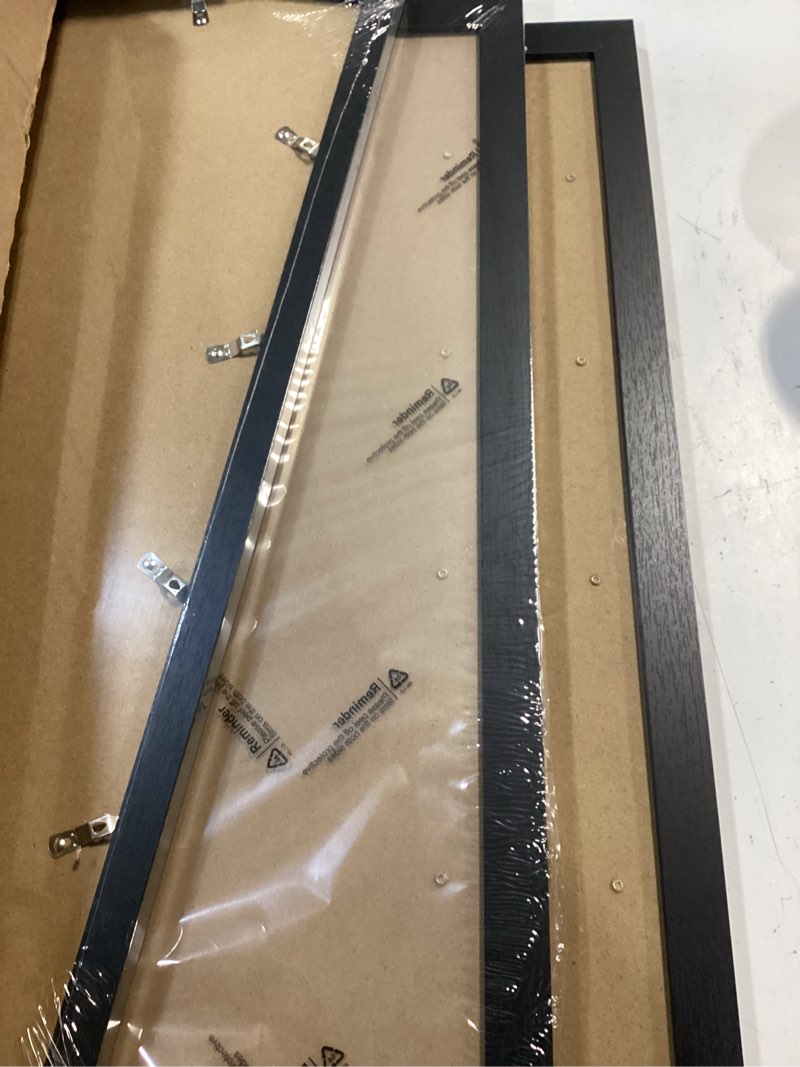 Condition photo showing Good Condition for a plus max 18x22 picture frame set of 3, black engineered wood frame for 18 x 22 inch picture poster