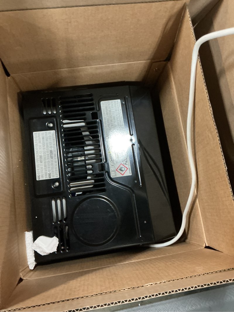 Condition photo showing As Is for midea 5,000 btu 150 sq ft mechanical window air conditioner, black (renewed)