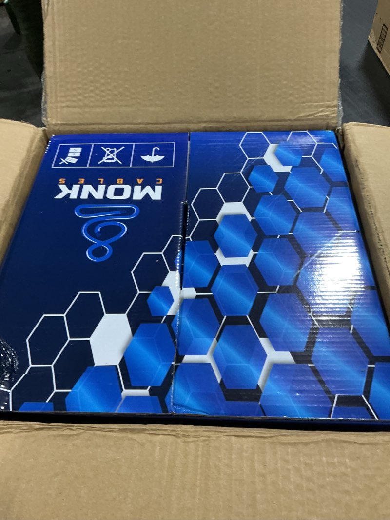 Condition photo showing Good Condition for MONK CABLES | CAT6 Plenum Cable 1000ft | UTP, 23AWG, 550MHz | DSX-8000 Certified | Most Certified Cable of The Whole Market (Blue)
