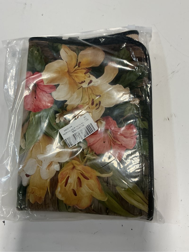 Condition photo showing Good Condition for nyze stove cover for electric and glass stove tops 3-in-1 stove mat, heat resistant counter protector mat, non-slip drying rack (butterfly tree, 28.5"lx20.5"w)