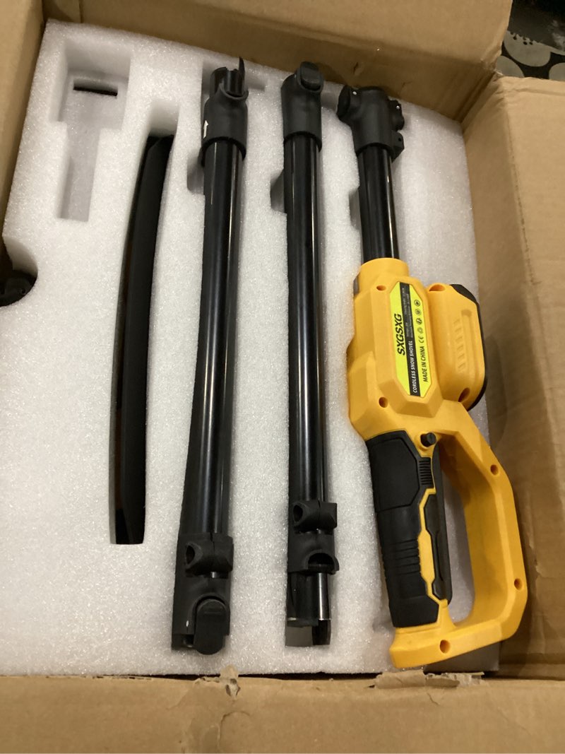 Condition photo showing As Is for electric snow shovel for dewalt 20v max battery, 11" brushless snow blower with adjustable handle, max 26 ft snow thrower, cordless snow shovel 20v for driveway, sidewalk, patio, deck (no battery)
