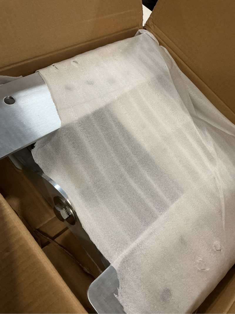 Condition photo showing As Is for 4" Adjustable Jack Plate Manual Transom Set Back Jack Plate for Outboard Boat Motor, 225 Maximum Horsepower