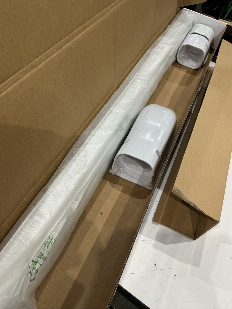 Condition photo showing As Is for ductlessaire - mini split line set cover kit - paintable mini split cover for air conditioner & mini split ac/heating system - durable protection - ideal for indoor & outdoor use (white, 3" x 7.5 ft) white 3 x 7.5 in