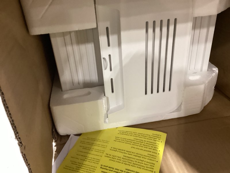 Condition photo showing Good Condition for frigidaire nugget ice maker, countertop ice machine with transparent window, sonic ice maker with 44 lbs. capacity, auto self cleaning ice maker machine, 2.0 gen, cream - 16.75d x 11.75w x 20.25h cream - nugget ice