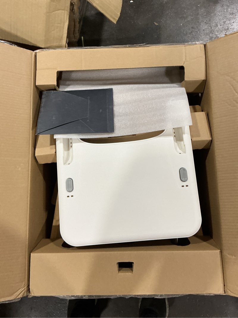 Condition photo showing As Is for UPPAbaby Ciro High Chair/Sleek, Easy-to-Clean Design/Perfect-Fit Tray to Bring Baby to Table/Patent-Pending Harness/Dual-Position, 180-Degree Rotating Footrest/Caleb (Steel Blue/Rubberwood)