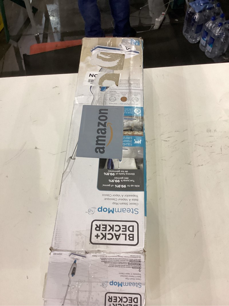 Condition photo showing As Is for BLACK+DECKER Steam Mop, White (HSM13E1)