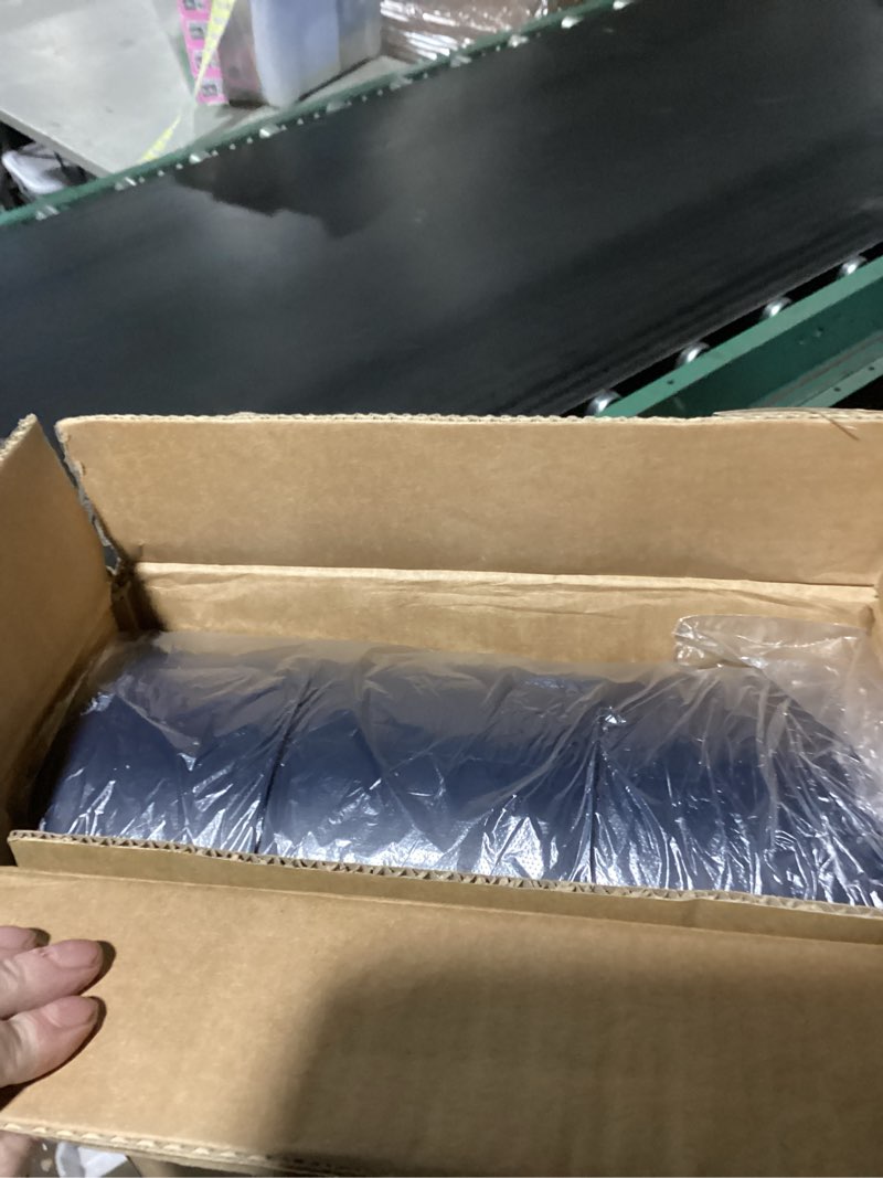 Condition photo showing Good Condition for Small Footstool Ottoman - Stylish and Functional Faux Leather Footrest for Extra Seating in Living Room, Entryway, or Office