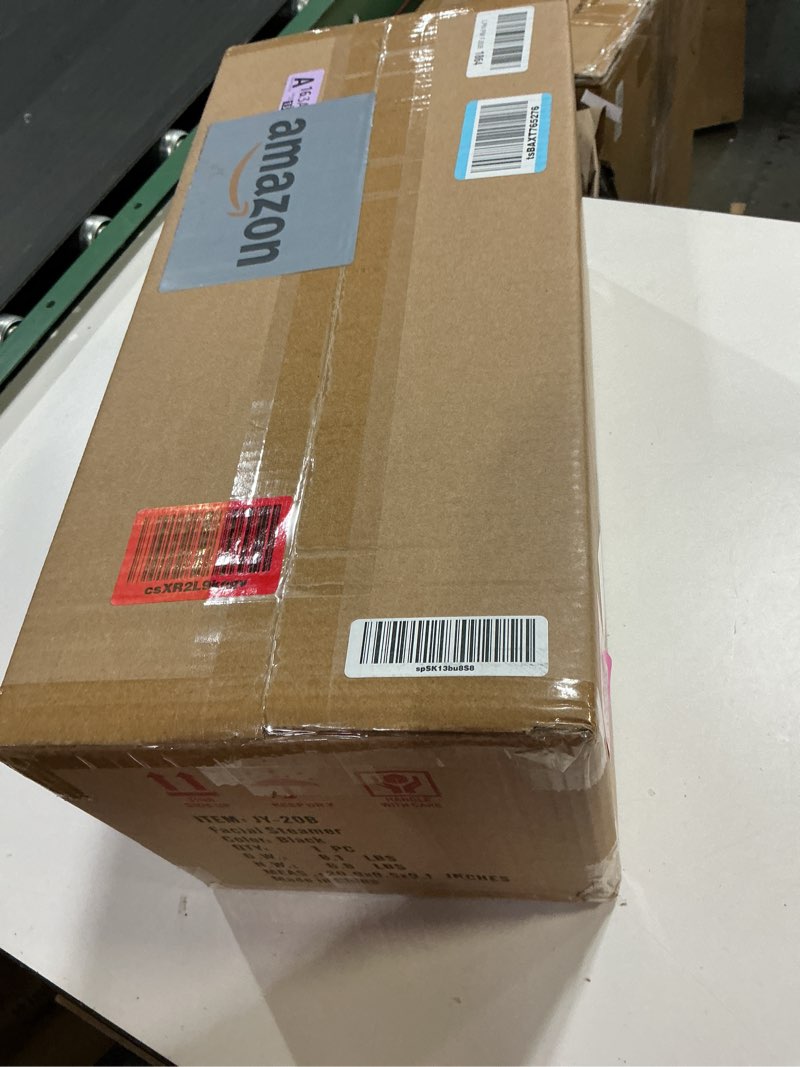 Condition photo showing New/Like New for TASALON Ionic Facial Steamer, Professional Face Steamer for Facial, Esthetician Steamer for Face Spa and Salon Beauty, Hot Ionic Mist Face Steamer for Facial Deep Cleaning Skin Care Equipment- Black Normal