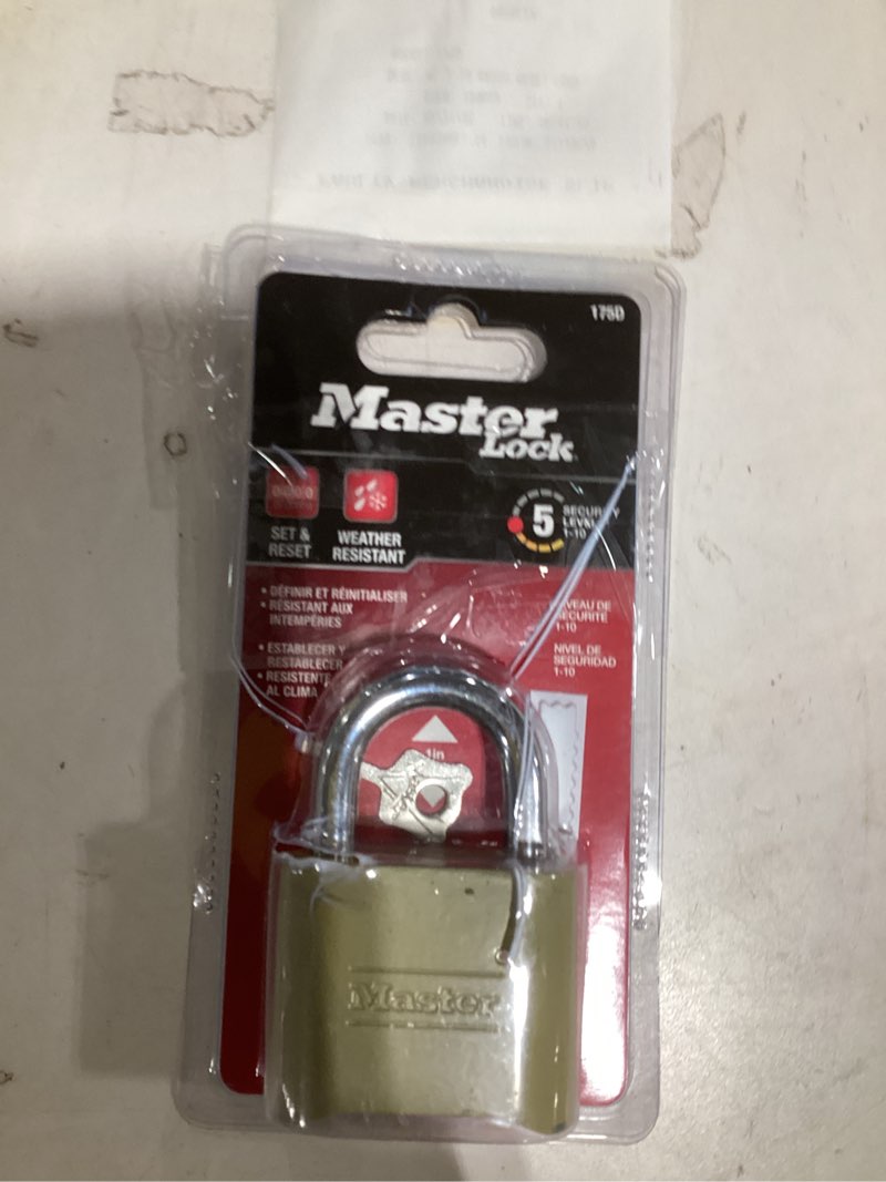 Condition photo showing Good Condition for Master Lock Outdoor Resettable Combination Padlock, 2-in Wide x 1-in Shackle