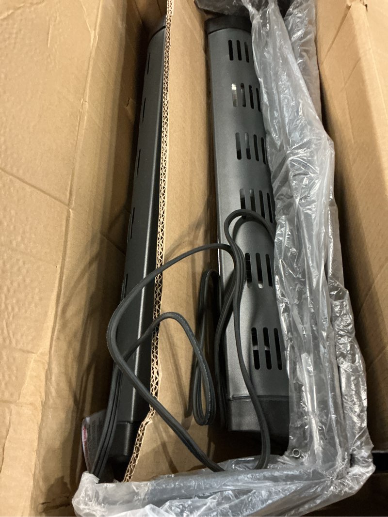 Condition photo showing Good Condition for Shinic 2 Packs Electric Garage Heaters, 1500W/750W Ceiling Mounted Heater Radiant Heaters with Halogen Light, 90 Degree Rotation, 5 Mode Settings, Space Heater for Garage, Shop, Large Room and Patio