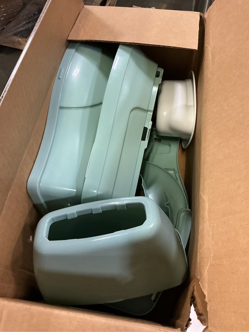 Condition photo showing As Is for Ingenuity My Size Potty Pro in Green, Infant Potty Training Toilet, Lifelike Flushing Sound, for Ages 18 Months, Up to 50 Pounds