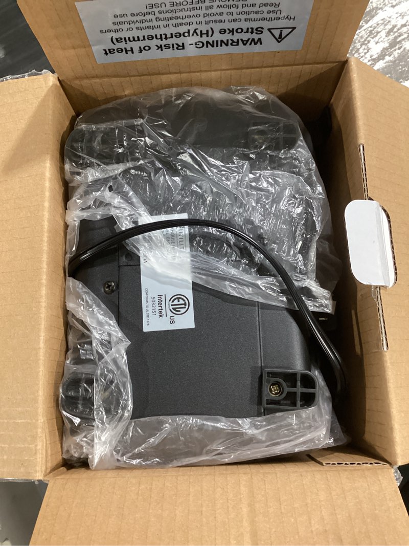 Condition photo showing As Is for Utilitech 1500 -Watt Utility Fan Utility Indoor Electric Space Heater with Thermostat