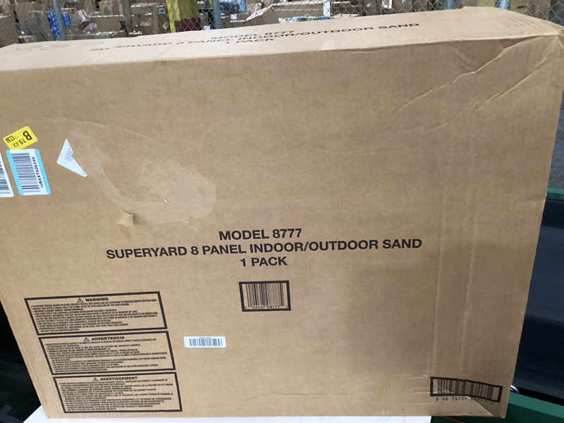Condition photo showing New/Like New for Toddleroo by North States - Superyard Baby Play Yard: Freestanding 8-Panel Baby Playpen - Indoor or Outdoor Use - Made in USA - Encloses Up to 34.4 Square Feet - 26 Inches Tall - Sand 8-Panel Sand