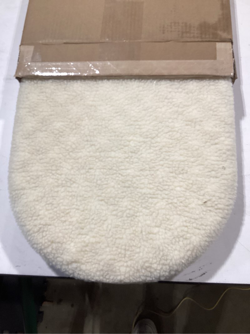 Condition photo showing Good Condition for k&h cordless cat window perch – cat window hammock bed with strong suction cups (holds 40 lbs), cushioned windowsill bed for indoor cats, washable cover, cream fleece, 24 x 14 inches fleece unheated