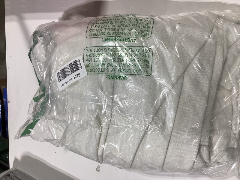 Condition photo showing Good Condition for Pinch Pleated Linen 102 Inch Curtains 70 Inch Width for Living Room Divider Light Filtering Ivory Beige Extra Wide Patio Curtains Sliding Door Balcony Floor to Ceiling Window Natural 1 Panel 70x102 Natural 70"W x 102"L (Pack of 1)