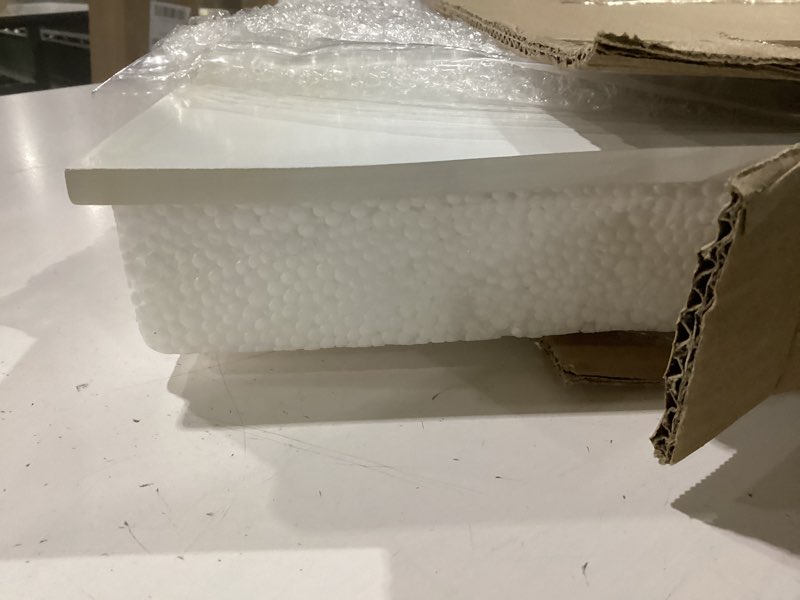 Condition photo showing Good Condition for hoolerry 1 pc wire rack covers 16 x 25 inch wood shelf covers for wire shelving pantry shelves rack liner shelf liners for bathroom kitchen shelving upgrade, white 16 x 25 inch white