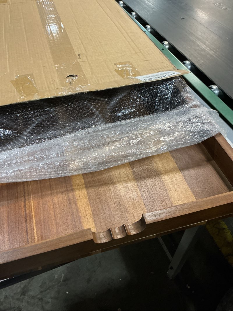 Condition photo showing New/Like New for Acacia Noodle Board Stove Cover with Wavy Handles, Wooden Stove Top Cover for Gas Burners & Electric Stove, Stovetop Cutting Board with Juice Grooves, Serving Tray 30"L x 22"W x 2.5"H