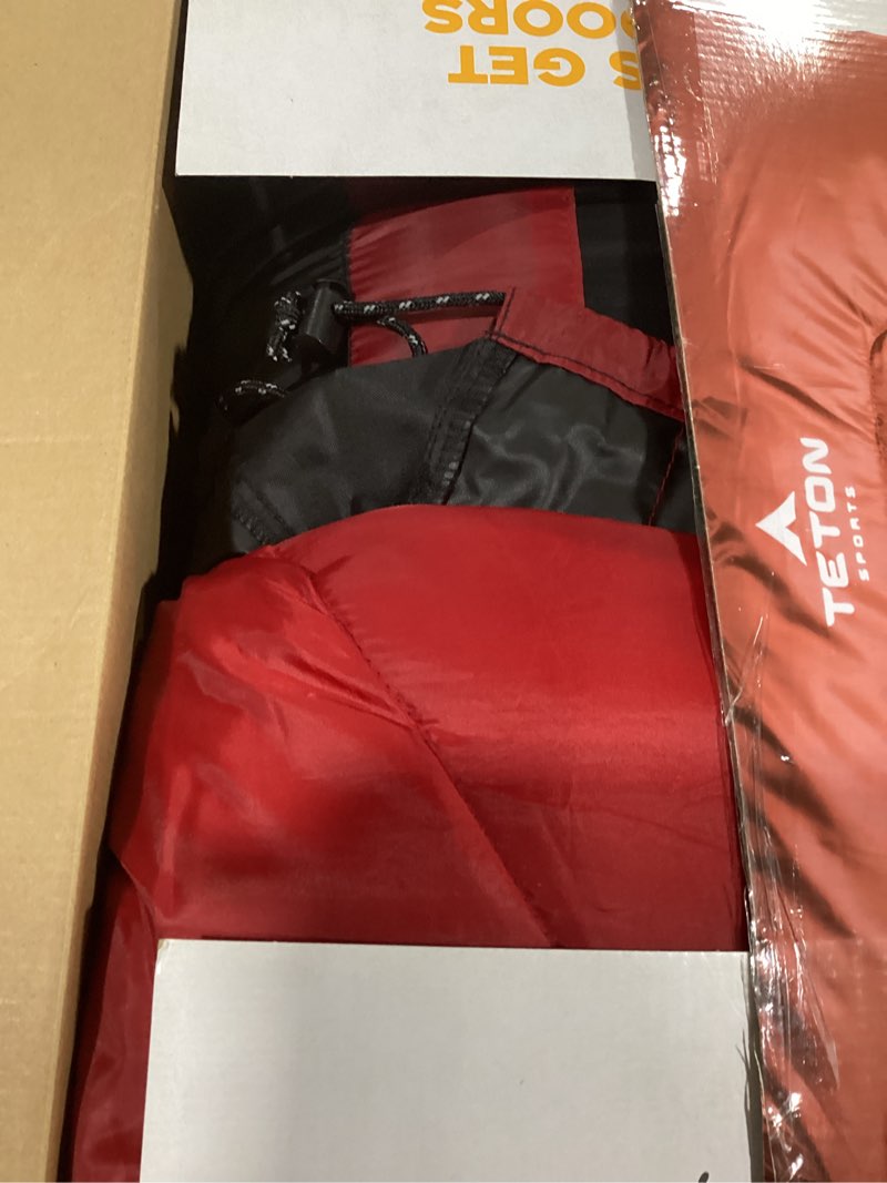 Condition photo showing As Is for Teton Celsius Regular, 25F, 20F, 0F Degree Sleeping Bags, All Weather Bag for Adults and Kids, Camping Made Easy and Warm, Travel Sack Included Green (left zip) Regular 0f
