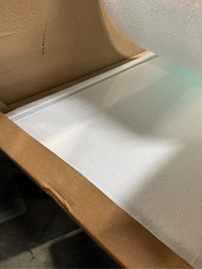 Condition photo showing New/Like New for refrigerator crisper glass shelf replacement 240350608 ap2115928 compatible with fri-gidaire ken-more cro-sley refrigerator crisper shelf insert - 24" x 15.5" x 1/8" in tempered glass by fetechmate