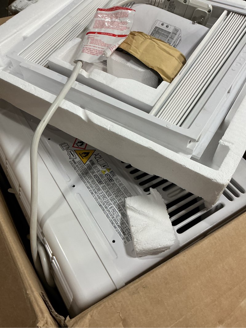 Condition photo showing Good Condition for amazon basics 5000-btu window air conditioner with quiet operation, up to 150 sqf, cool and fan functions, washable filter, adjustable window kit, intuitive mechanical controls, for small room, white white 5000 btu