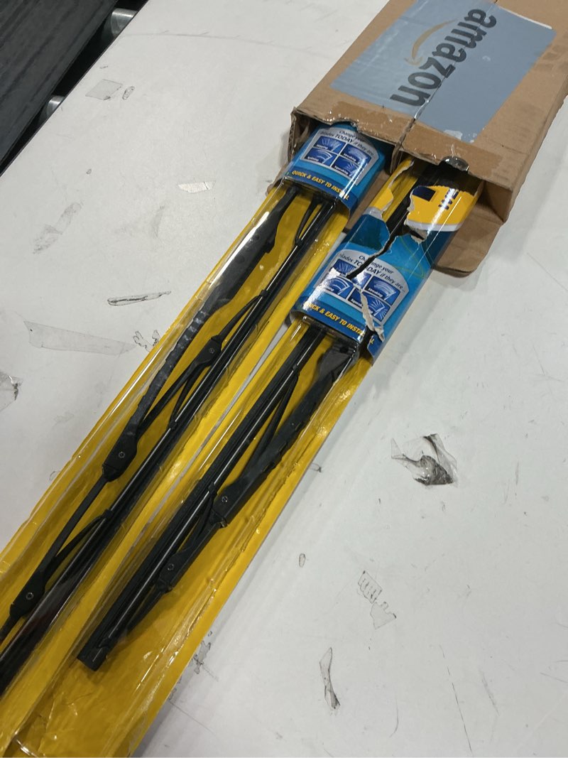 Condition photo showing As Is for Rain-X 820148 WeatherBeater Wiper Blades, 24" and 18" Windshield Wipers, Automotive Replacement Windshield Wiper Blades That Meet Or Exceed OEM Quality And Durability Standards, (Set of 2) 24" and 18" Pack of 2