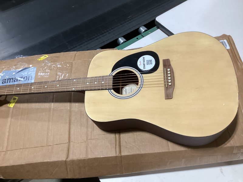 Condition photo showing As Is for Fender FA-25 Dreadnought Acoustic Guitar, Beginner Guitar, with 2-Year Warranty, Includes Free Lessons, Natural