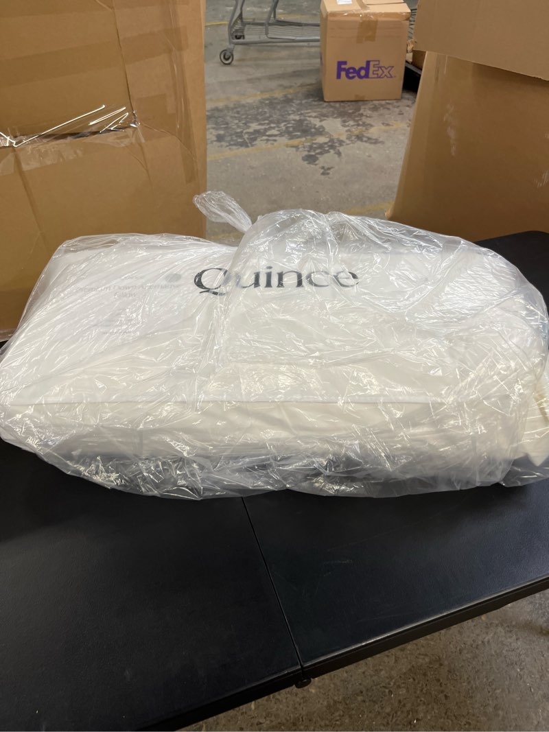 Condition photo showing New/Like New for premium down alternative pillow, king, firm/extra firm