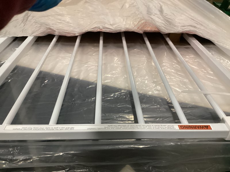 Condition photo showing New/Like New for SATEGA Baby/Pet Door & Stairs Safety Gate with 4-Mode Chime System | 29.5 to 32.2 inches | Extra Security for Children & Pets | Auto-Close, Adjustable Width | Alarm & Doorbell Sounds