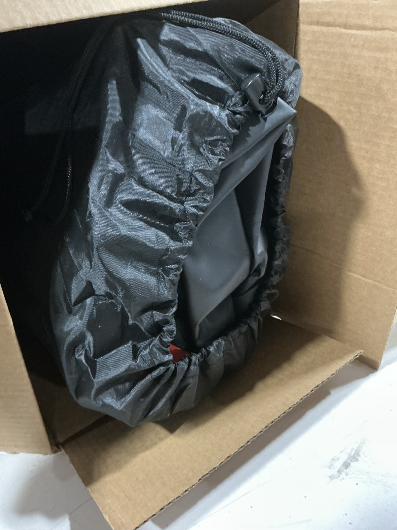 Condition photo showing As Is for hitch mount cargo carrier bag, 20 cubic feet 100% waterproof car tray luggage bag (59" 24" 24") with 6 reinforced straps + 1 combination lock, fits for all vehicles with steel trailer basket without rack 20 cubic feet