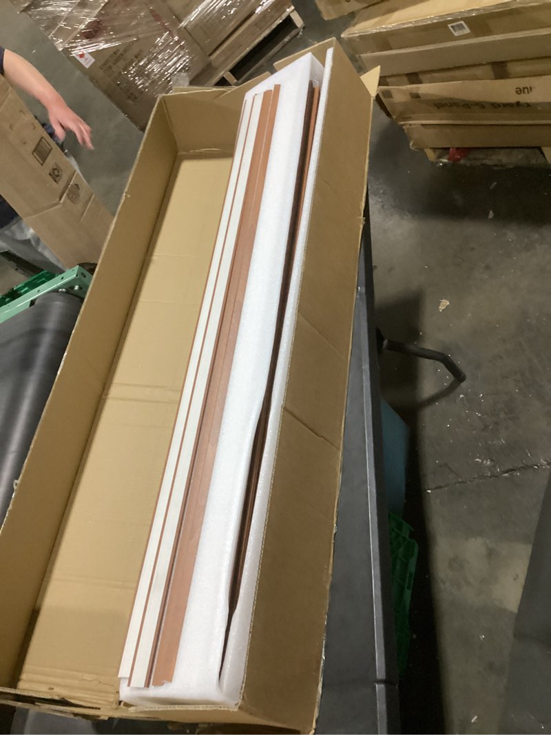 Condition photo showing Good Condition for art3d wpc wainscoting panels, 16-pack 48 x 6 inch 3d wall accents for interior wall decor, living room, bedroom, teak 48" * 6" teak 16