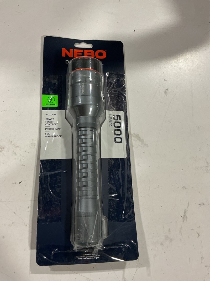 Condition photo showing Good Condition for nebo davinci 5,000 lumen rechargeable handheld flashlight with multiple light modes