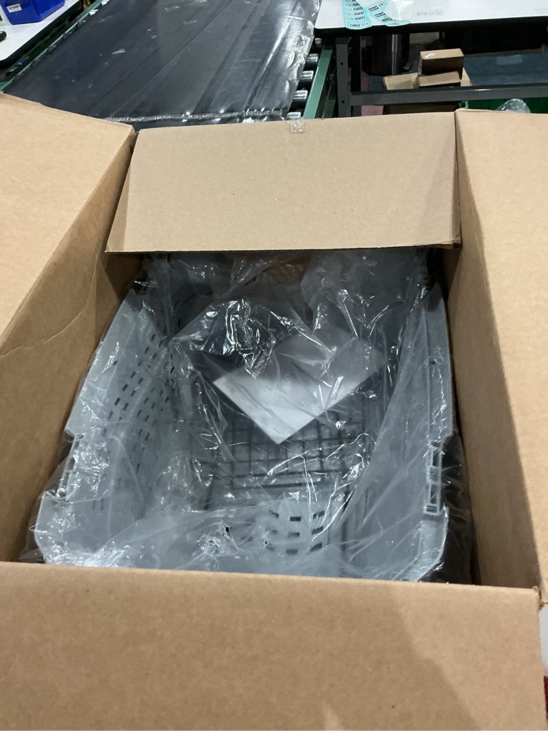 Condition photo showing Good Condition for Amazon Basics 2-Door Top-Load Hard-Sided Dogs, Cats Pet Travel Carrier, Gray & Blue, 22.8"L x 15.0"W x 13.0"H Gray & Blue 22.8"L x 15.0"W x 13.0"H