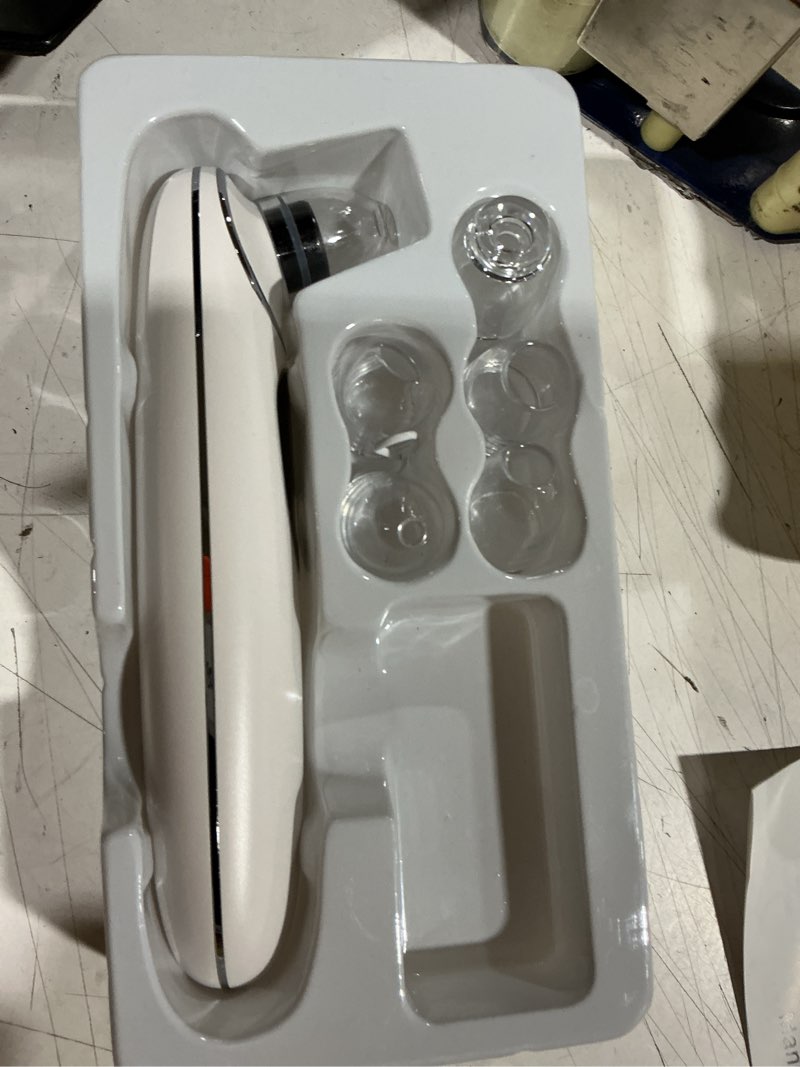 Condition photo showing Good Condition for 2026 pore vacuum with camerafor, usb rechargeable blackhead remover vacuum,3 levels adjustable pore vacuum blackhead remover, 6 suction heads,face vacuum pore cleanser for women & men-white