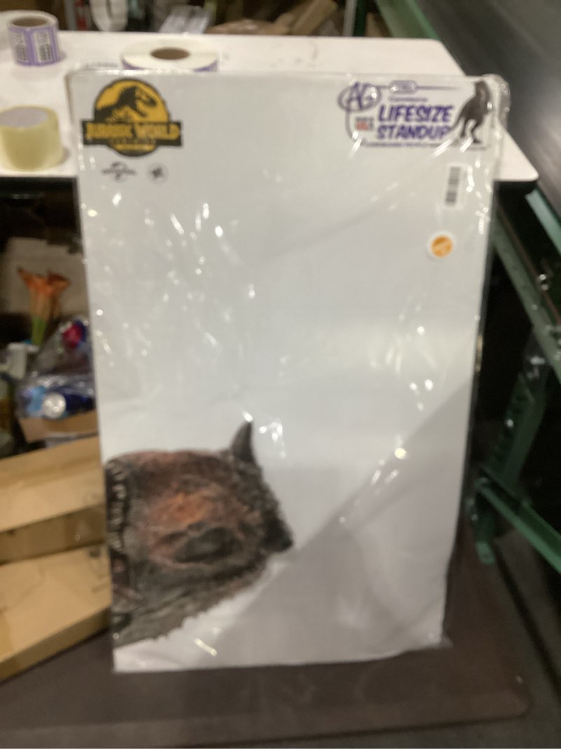 Condition photo showing Good Condition for Jurassic world dominion camotaurs lifesize standup