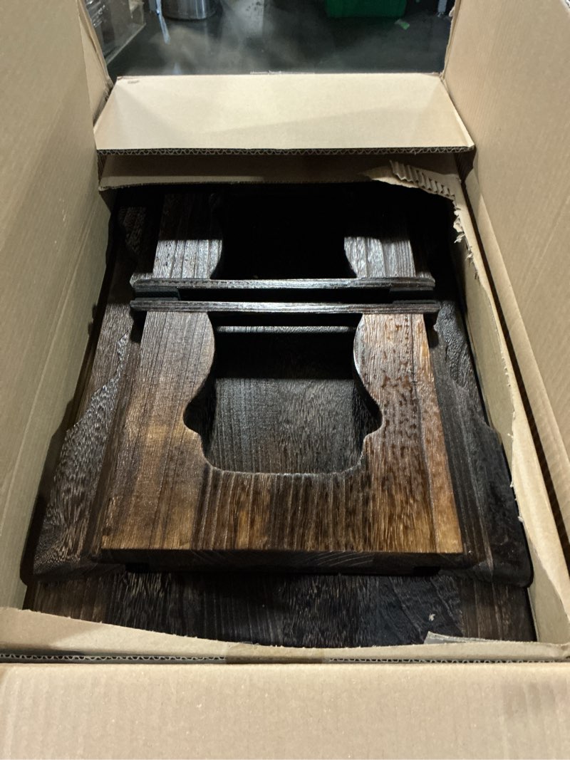 Condition photo showing Good Condition for japanese floor table,small coffee table & tea table, altar table for meditation,low table for sitting on the floor,wood bed table trays with foldable legs,bed laptop desk 23.6"x13.4"x10.6"