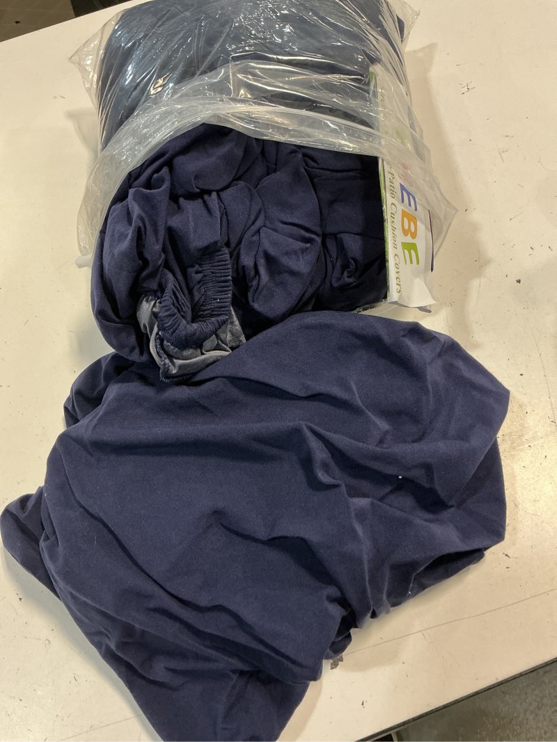 Condition photo showing Good Condition for hebe stretch patio cushion covers set 12pcs,waterproof outdoor couch covers replacement,washable reusable seat cushion slipcovers for patio furniture protector,chair cushion cover 12pcs navy blue
