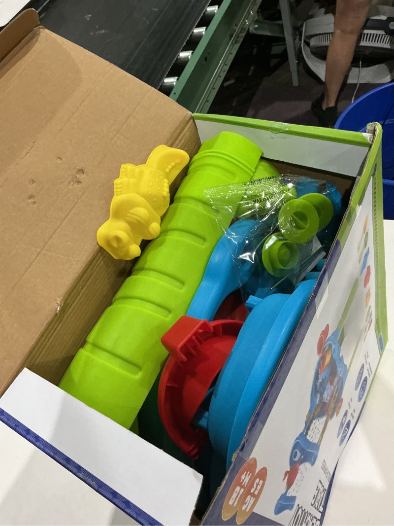 Condition photo showing Good Condition for water table for toddlers 3-5 | 3-tier kids water table toys, outdoor water table with rain showers splash pond for beach backyard summer, sensory play table for boys girls