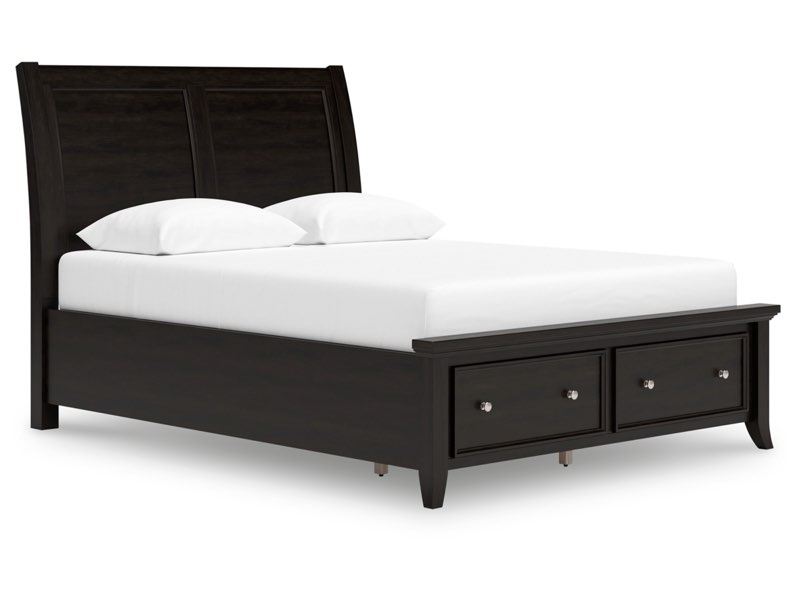 (Only FOOTBOARD) Bambori Queen Sleigh Storage Bed