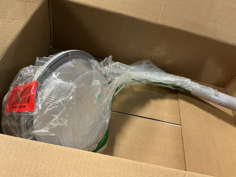 Condition photo showing As Is for Dusk to Dawn Area Light - 120W, 15,000 Lumens - Ideal for Yard, Area or Security Light 120 Watt LED = 15,000 Lumens