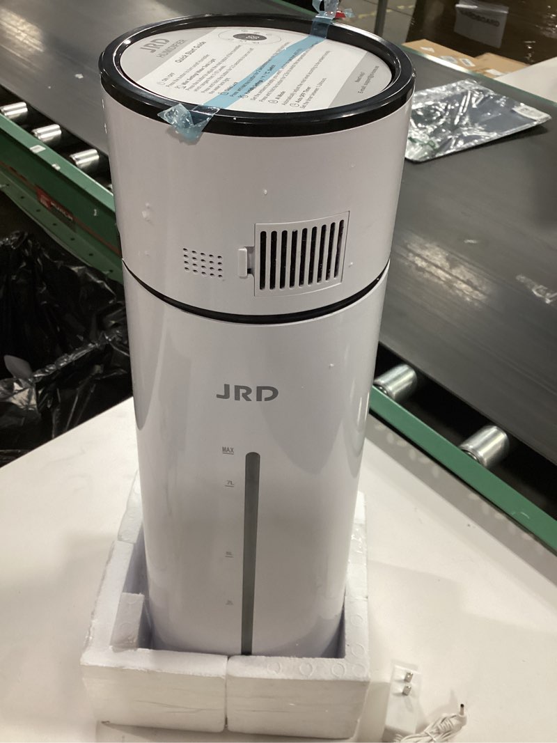 Condition photo showing New/Like New for JRD Humidifier Large Room 8L/ 2.1Gal, Ultrasonic Cool Mist for Bedroom, Quiet Humidifier with Remote Control, 10 Mist Modes, 24H Timer, Night Light, AI Mode, 40H Run for Home Office Baby Pets Plants 8L White