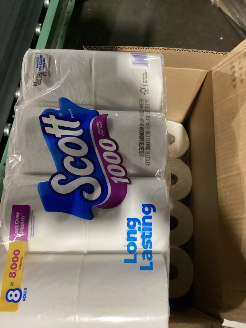 scott 1000 sheets per roll toilet tissue.  32 rolls