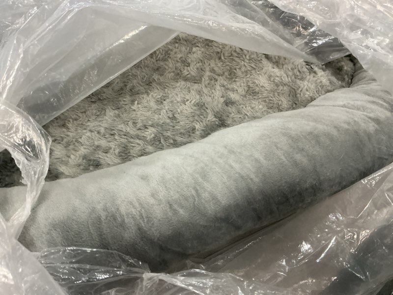 Condition photo showing As Is for EHEYCIGA Orthopedic Dog Beds for Extra Large Dogs 44x32Inch, Waterproof Memory Foam XL Pet Bed with Sides, Non-Slip and Egg-Crate Foam Big Dog Couch Bed with Washable Removable Cover, Grey 44.0"L x 32.0"W x 6.5"Th Grey