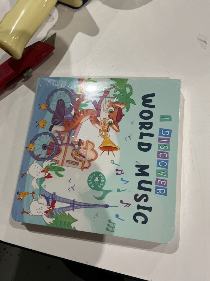 Condition photo showing Good Condition for i discover world music – sound book for babies & toddlers | 6 global songs from around the world | interactive board book with music | ages 0–4 | pirouette kids