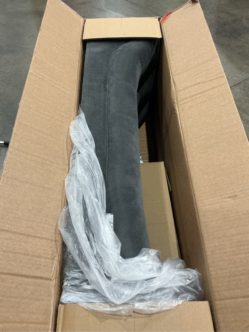 Condition photo showing Good Condition for andeworld bed bench upholstered tufted footstool entryway ottoman bench two seaters (dark gray) dark grey