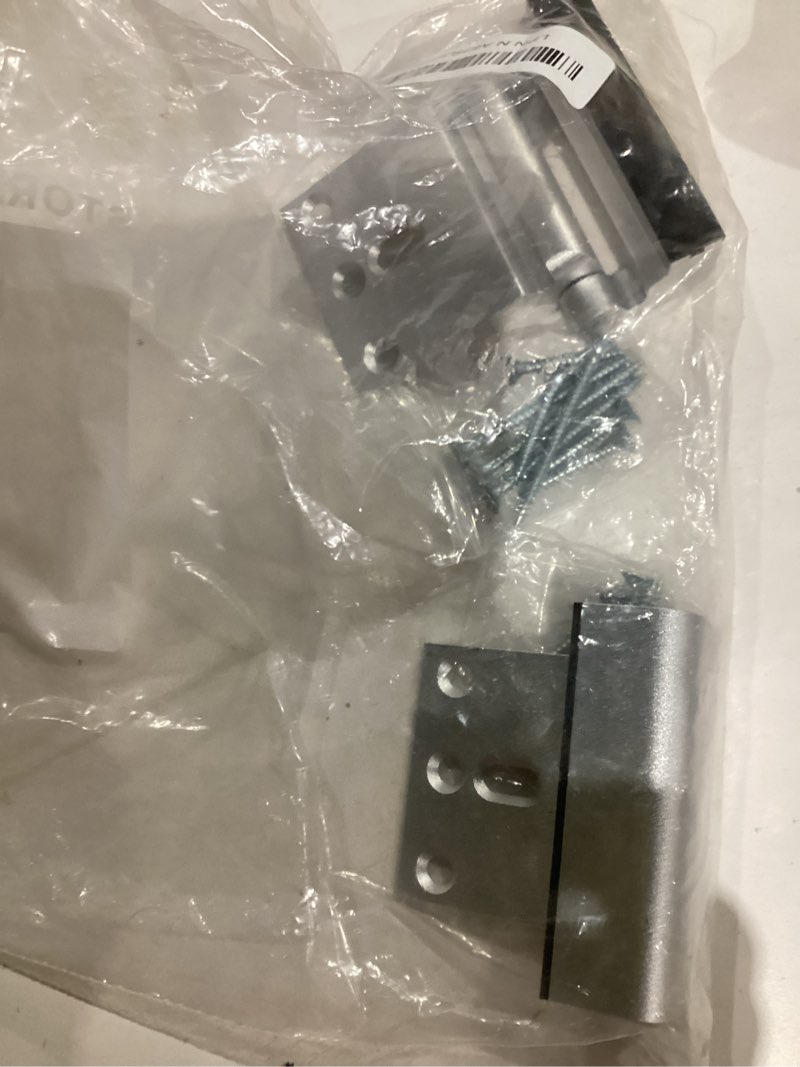 Condition photo showing Good Condition for Home Security Door Lock, 2 Pack Childproof Door Reinforcement Lock with 3 Inch Stop Withstand 800 lbs for Top Front Inward Swinging Door, Upgrade Flip High Night Lock to Defend Your Home Kids 2 Silver