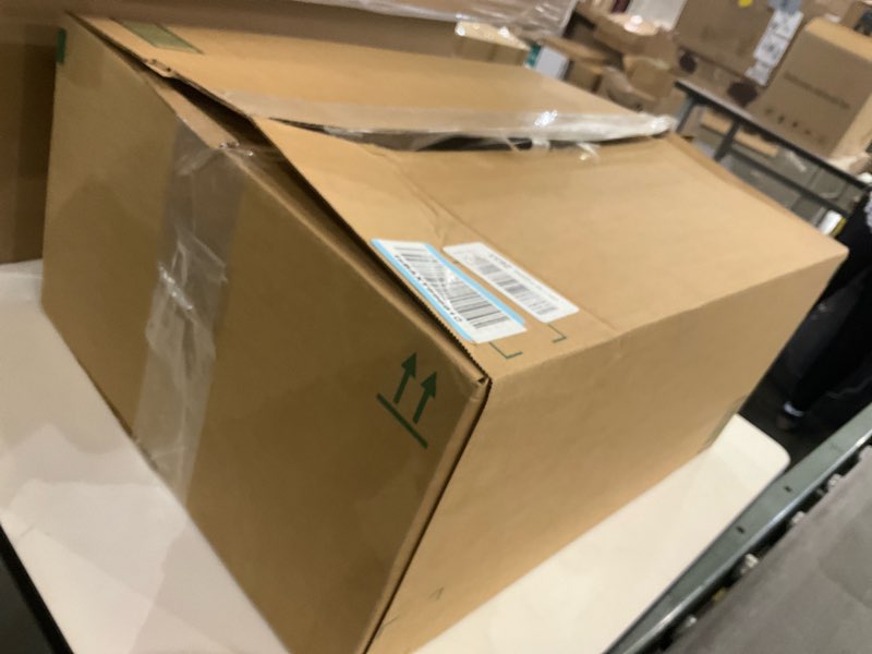 Condition photo showing As Is for US Weight Durable Fillable Umbrella Base for Patio Table - 50 Pound Capacity Heavy Duty Adjustable Stand for Outdoor Umbrellas - Made in The USA White