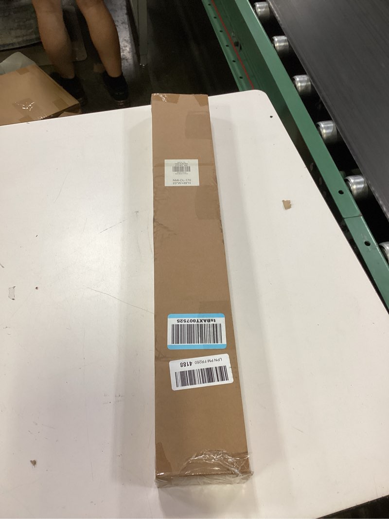 Condition photo showing New/Like New for lazblinds no tools-no drill 1" aluminum mini blinds, cordless blinds for indoor windows, light filtering horizontal blinds and shades for window size 23'' w x 48'' h, white no drill-white 23'' w x 48'' h