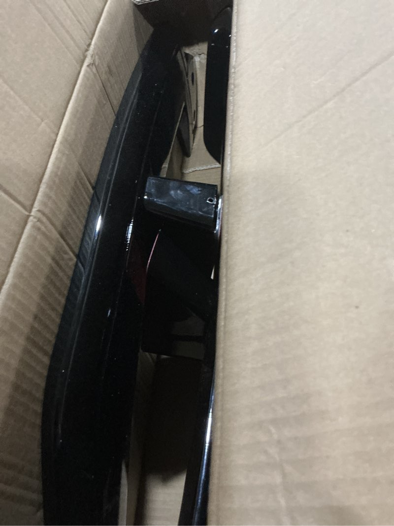 Condition photo showing As Is for STSEV01 Universal 55" Rear Trunk Spoiler Wing Glossy Black GT Racing Spoiler DeckLid Lip Exterior Accessories Compatible with Mazda Nissan Sentra Toyota Camry Honda Civic Dodge Charger (Tape Install)